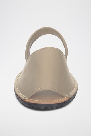 Sandálias Avarca de couro - Bege