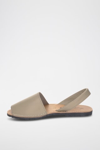 Sandálias Avarca de couro - Bege