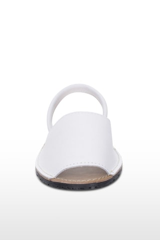 Sandálias Avarca de couro - Branco