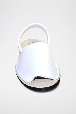 Sandálias Avarca de couro - Branco