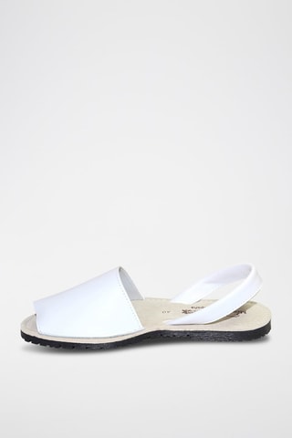 Sandálias Avarca de couro - Branco