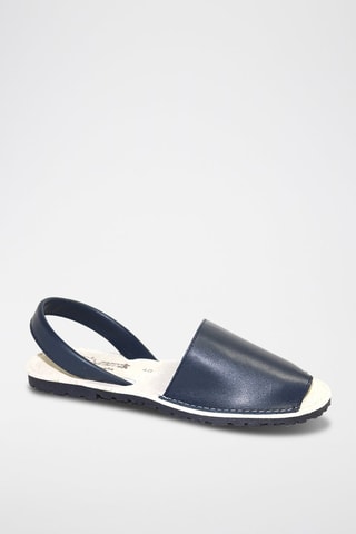 Sandálias Avarca de couro - Azul