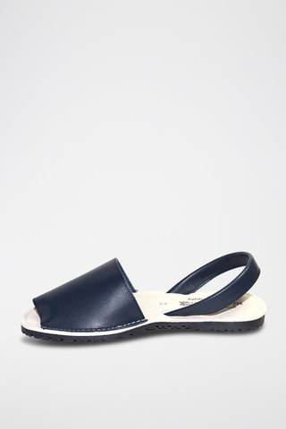 Sandálias Avarca de couro - Azul