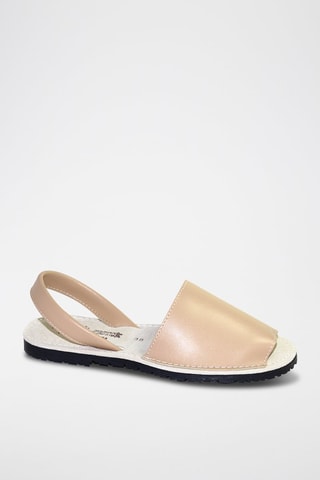 Sandálias Avarca de couro - Bege