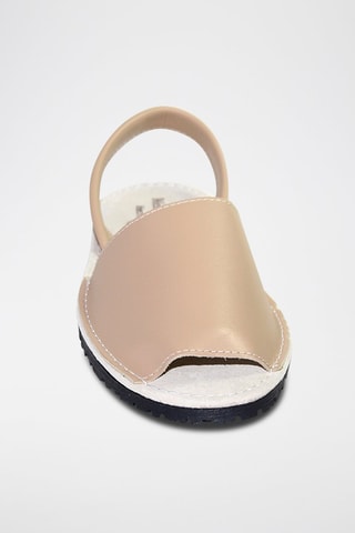 Sandálias Avarca de couro - Bege