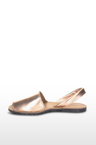 Sandálias Avarca de couro - Dourado-rosa