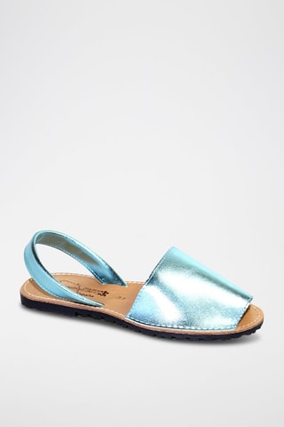 Sandálias Avarca de couro - Azul