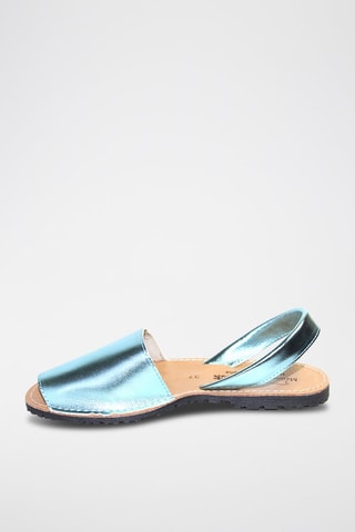 Sandálias Avarca de couro - Azul