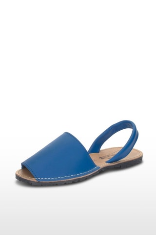 Sandálias Avarca de couro - Azul