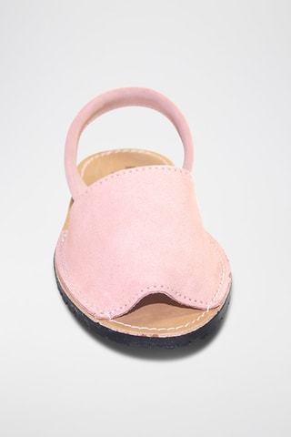Sandálias Avarca de couro - Rosa