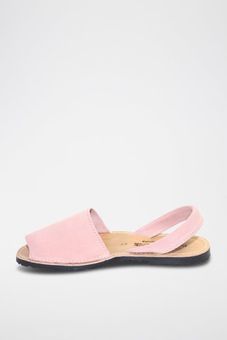 Sandálias Avarca de couro - Rosa