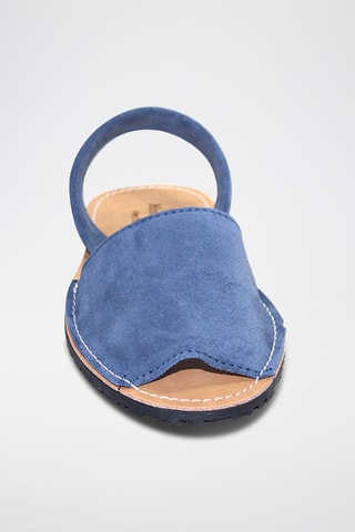 Sandálias Avarca de couro - Azul