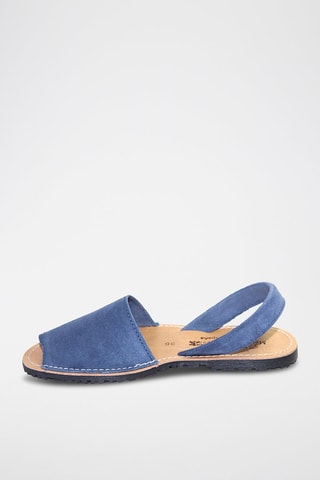 Sandálias Avarca de couro - Azul
