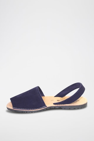 Sandálias Avarca de couro - Azul