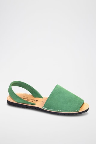 Sandálias Avarca de couro - Verde