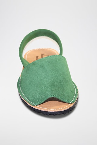 Sandálias Avarca de couro - Verde