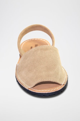 Sandálias Avarca de couro - Bege