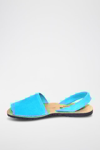 Sandálias Avarca de couro - Azul