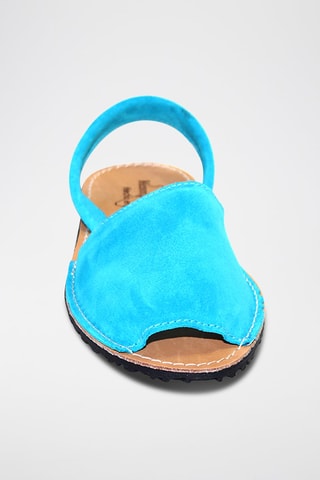 Sandálias Avarca de couro - Azul