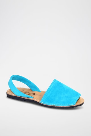Sandálias Avarca de couro - Azul