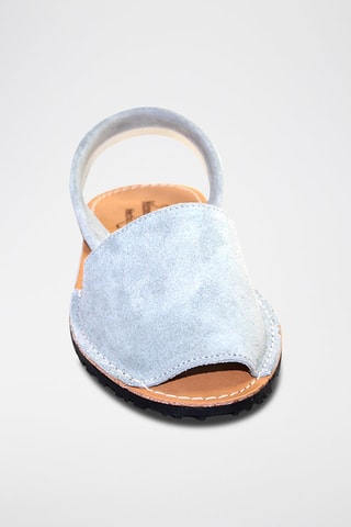 Sandálias Avarca de couro - Cinzento