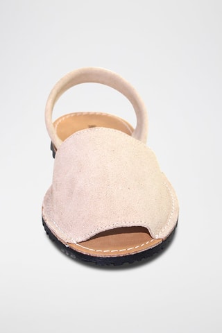 Sandálias Avarca de couro - Bege