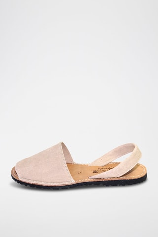 Sandálias Avarca de couro - Bege