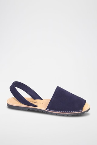 Sandálias Avarca de couro - Azul