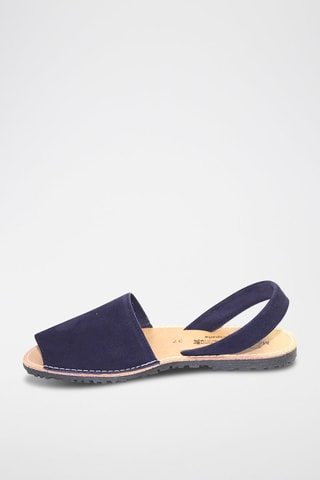 Sandálias Avarca de couro - Azul