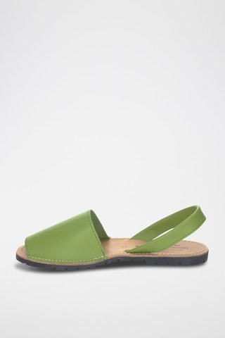 Sandálias Avarca de couro - Verde