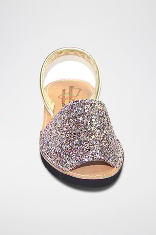 Sandálias Avarca com cunha - Dourado