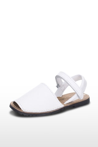 Sandálias Avarca de couro - Branco