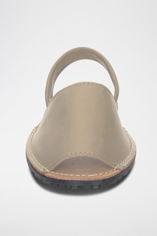 Sandálias Avarca de couro - Bege