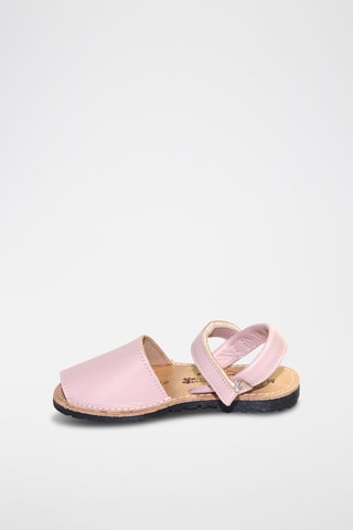 Sandálias Avarca de couro - Rosa