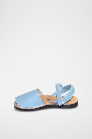 Sandálias Avarca de couro - Azul