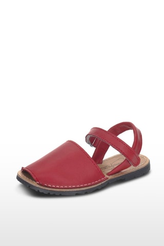 Sandálias Avarca de couro - Vermelho