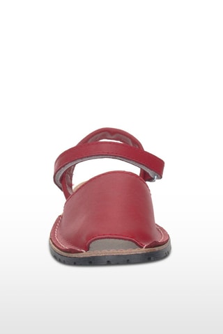 Sandálias Avarca de couro - Vermelho