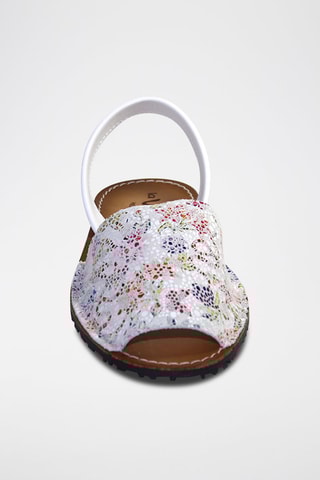 Sandálias Avarca de couro - Branco