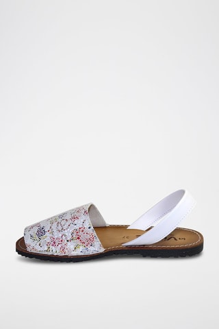 Sandálias Avarca de couro - Branco