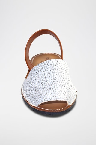 Sandálias Avarca de couro - Branco