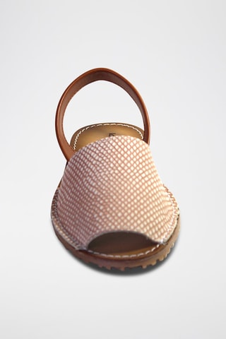 Sandálias Avarca de couro - Castanho