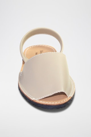 Sandálias Avarca de couro - Bege