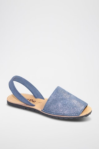 Sandálias Avarca de couro - Azul