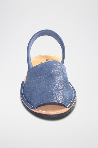 Sandálias Avarca de couro - Azul