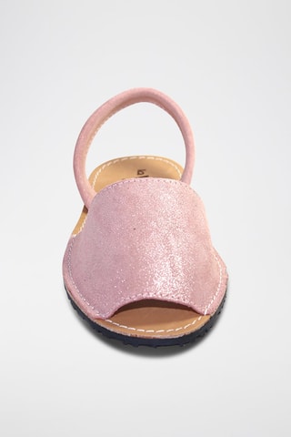 Sandálias Avarca de couro - Rosa
