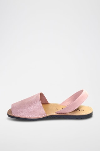 Sandálias Avarca de couro - Rosa