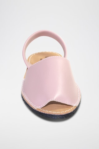 Sandálias Avarca de couro - Rosa