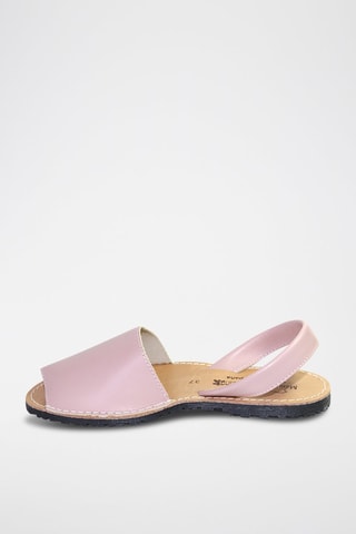 Sandálias Avarca de couro - Rosa