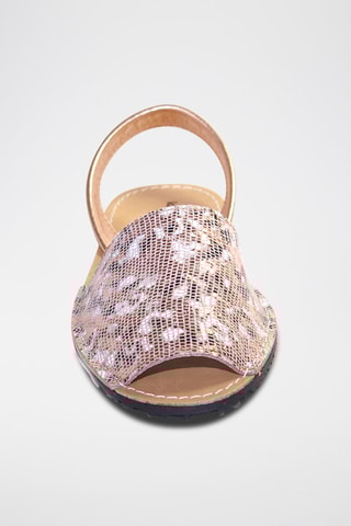 Sandálias Avarca de couro - Rosa