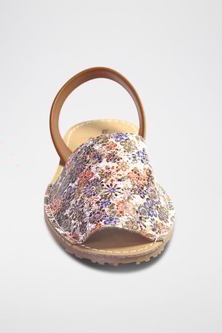 Sandálias Avarca de couro - Castanho